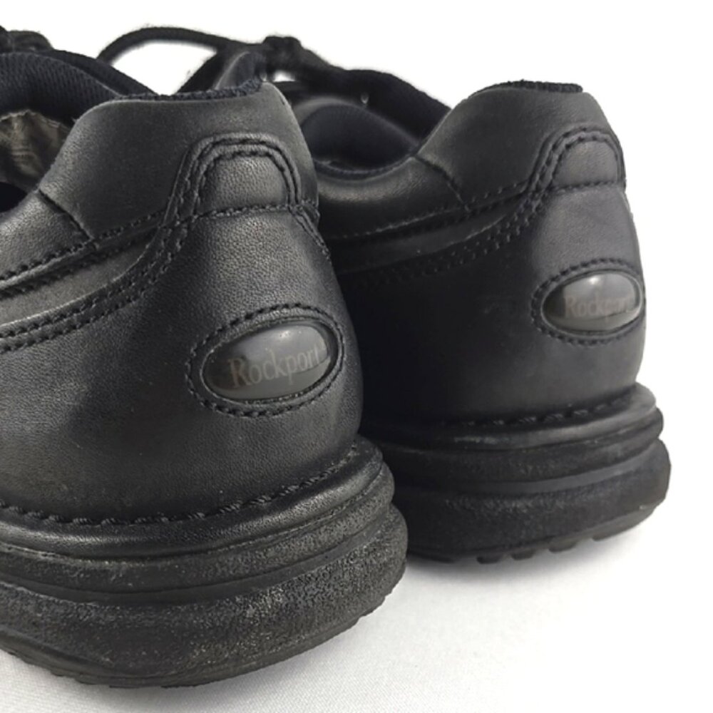 Rockport Men's Black Leather Lace Up Oxfords Shoes Work Walking Comfort Sz 10.5 - Picture 11 of 16